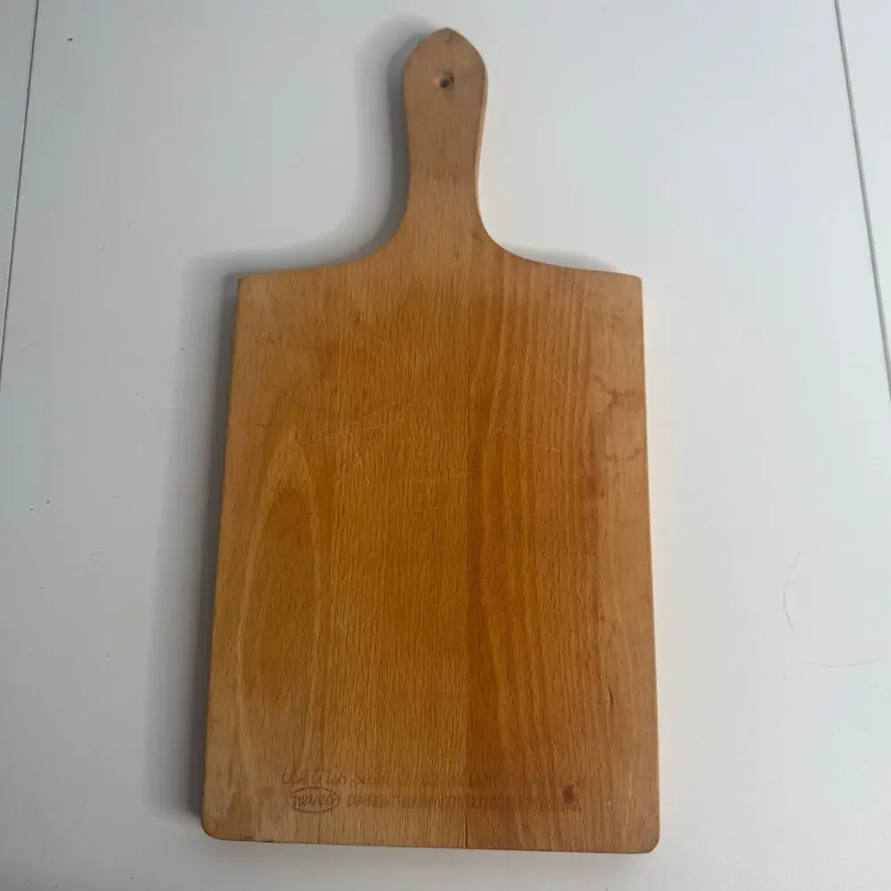 Vintage Nevco Hanging Wooden Cutting Board Spices Cottagecore MCM